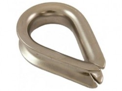 Cosse coeur inox 316 de 8 m/m